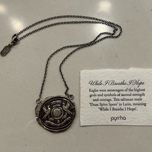 Pyrrha “While I Breathe I Hope” necklace